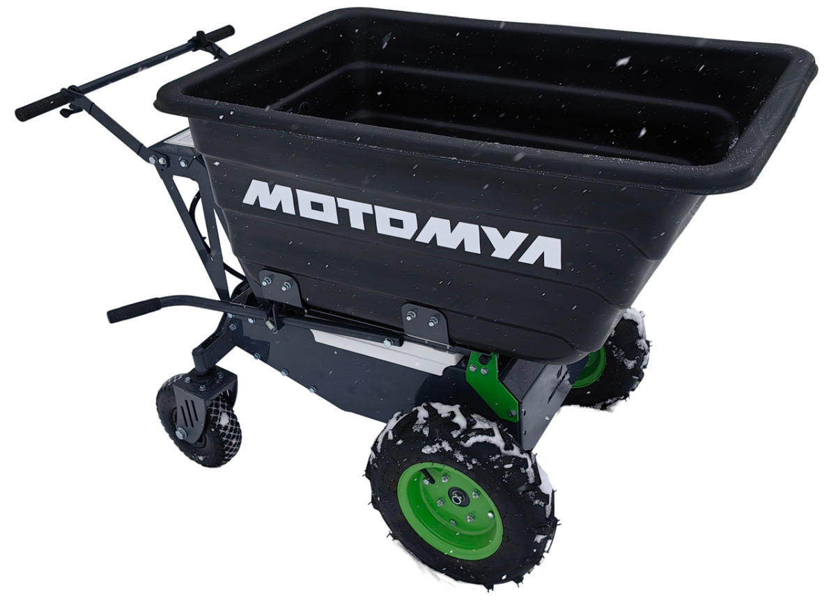 На фото изображено Электрический мини думпер МОТОМУЛ ЭМТ-300